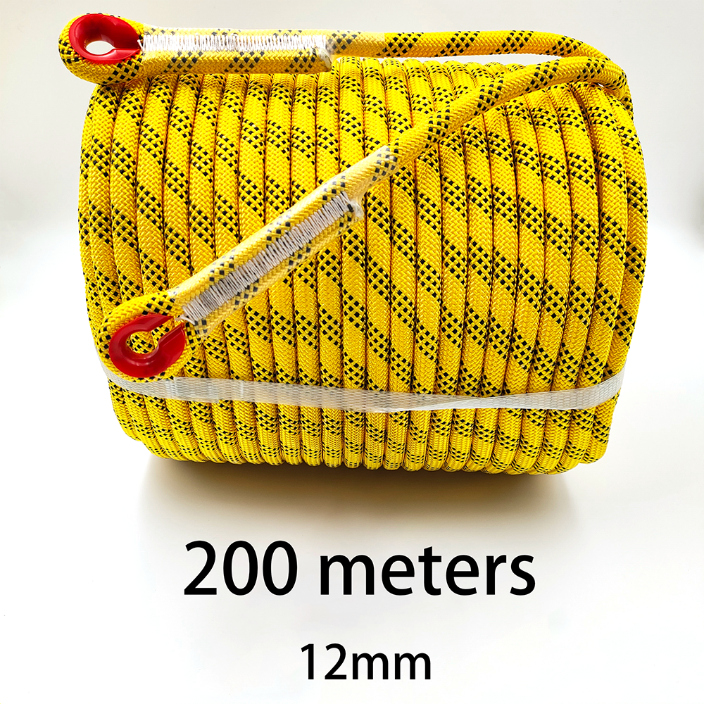 Rope Climbing Static - 200m 12mm Rock Climbing Rope Tree