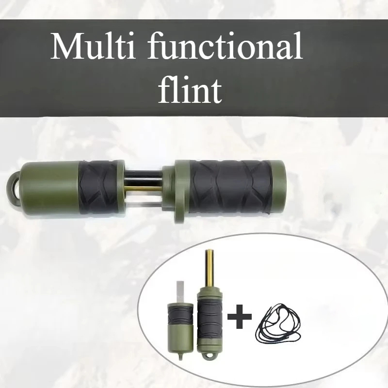 Fire Piston Starter - Multi Functional Outdoor Durable Magnesium Rod