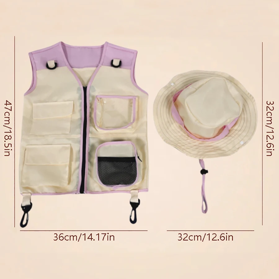 Children Explorer Vest Hat Sui - مراجعة Outdoor Adventure Kids Party وسعره