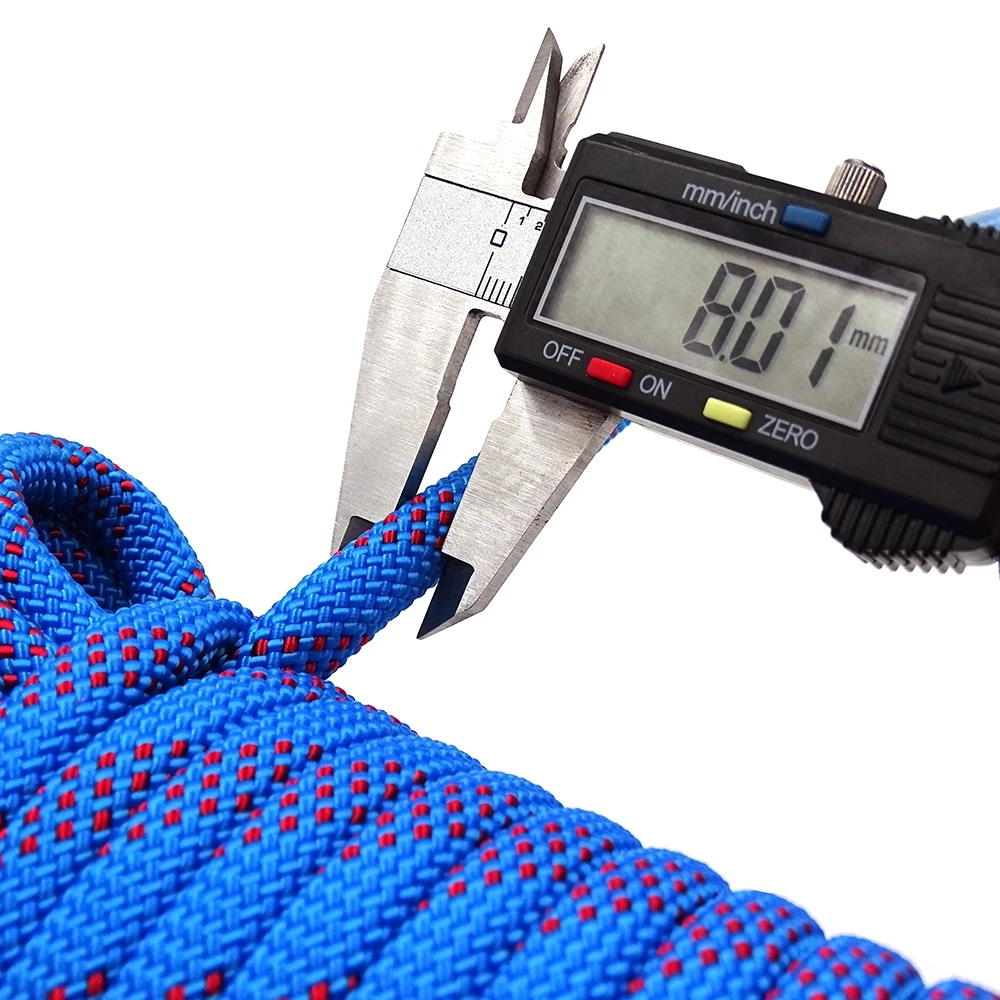 50m Static Climbing Rope 8mm O - مراجعة Rope Climbing Static وسعره