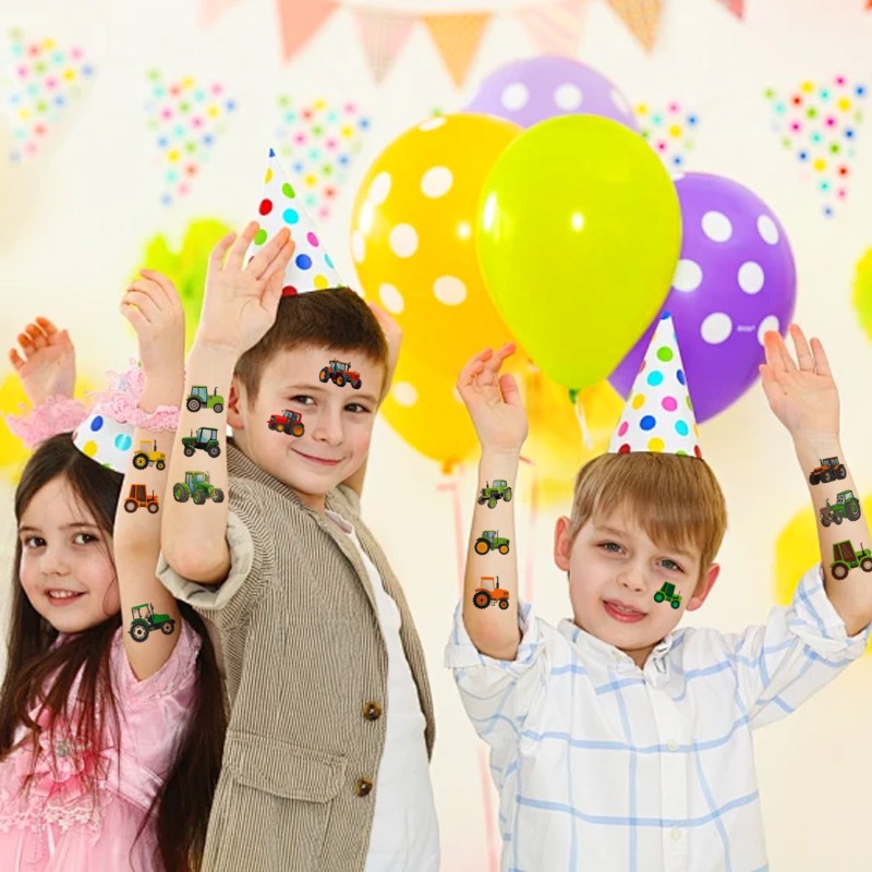 Kids Farm Adventure Tattoos 10 - مراجعة Outdoor Adventure Kids Party وسعره