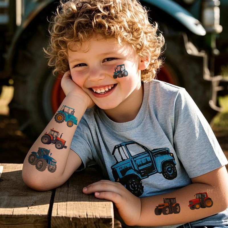 Kids Farm Adventure Tattoos 10 - مراجعة Outdoor Adventure Kids Party وسعره