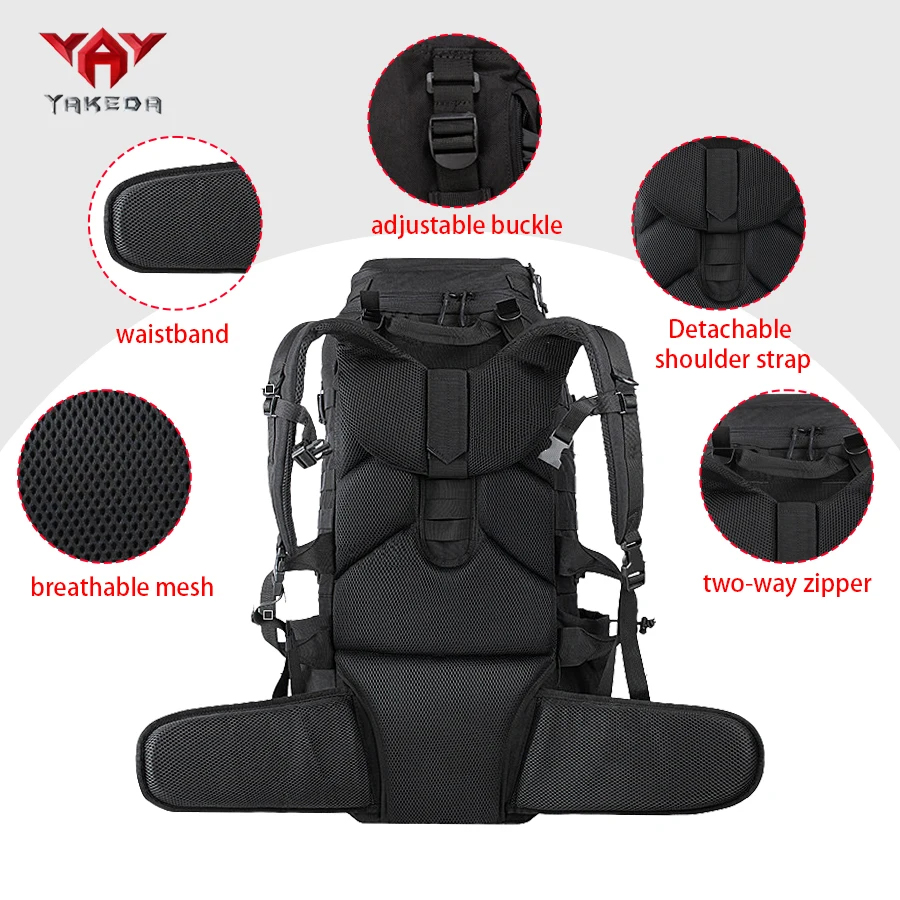 YAKEDA 70L Outdoor Large Capac - مراجعة Adventure Outdoor Equipment وسعره