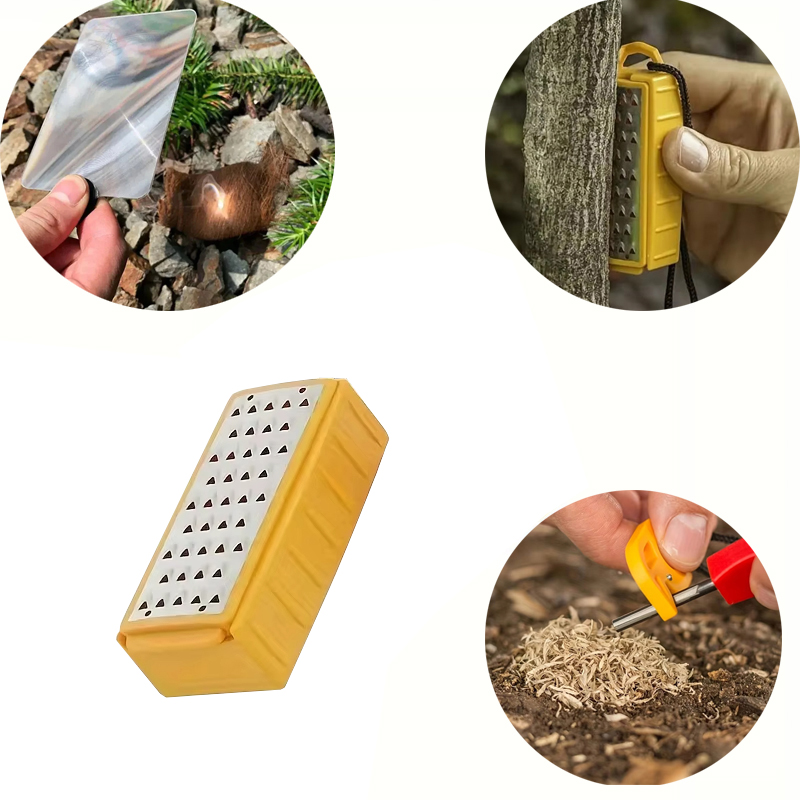 Outdoor Magnifying Glass Card  - مراجعة Fire Piston Starter وسعره