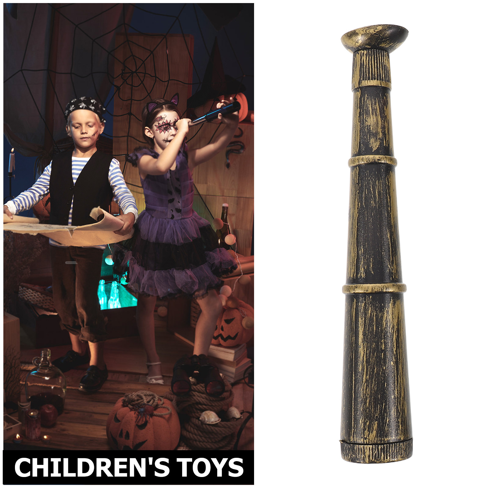 5Pcs Pirate Monocular Spyglass - مراجعة Outdoor Adventure Kids Party وسعره