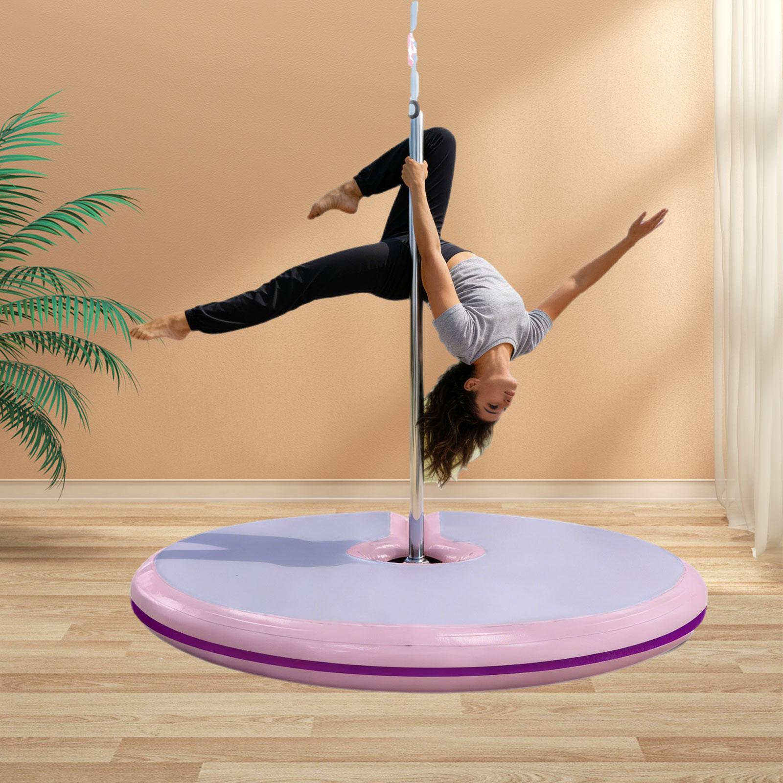 Pole Dance Mat Round Pink Fold - مراجعة Crash Pad Folding وسعره