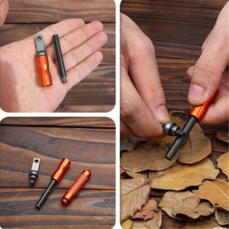New Waterproof Portable Flint  - مراجعة Fire Piston Starter وسعره