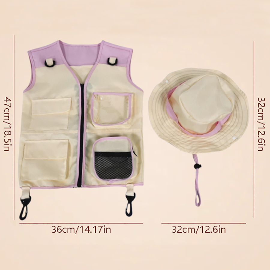 Children Explorer Vest Hat Sui - مراجعة Outdoor Adventure Kids Party وسعره
