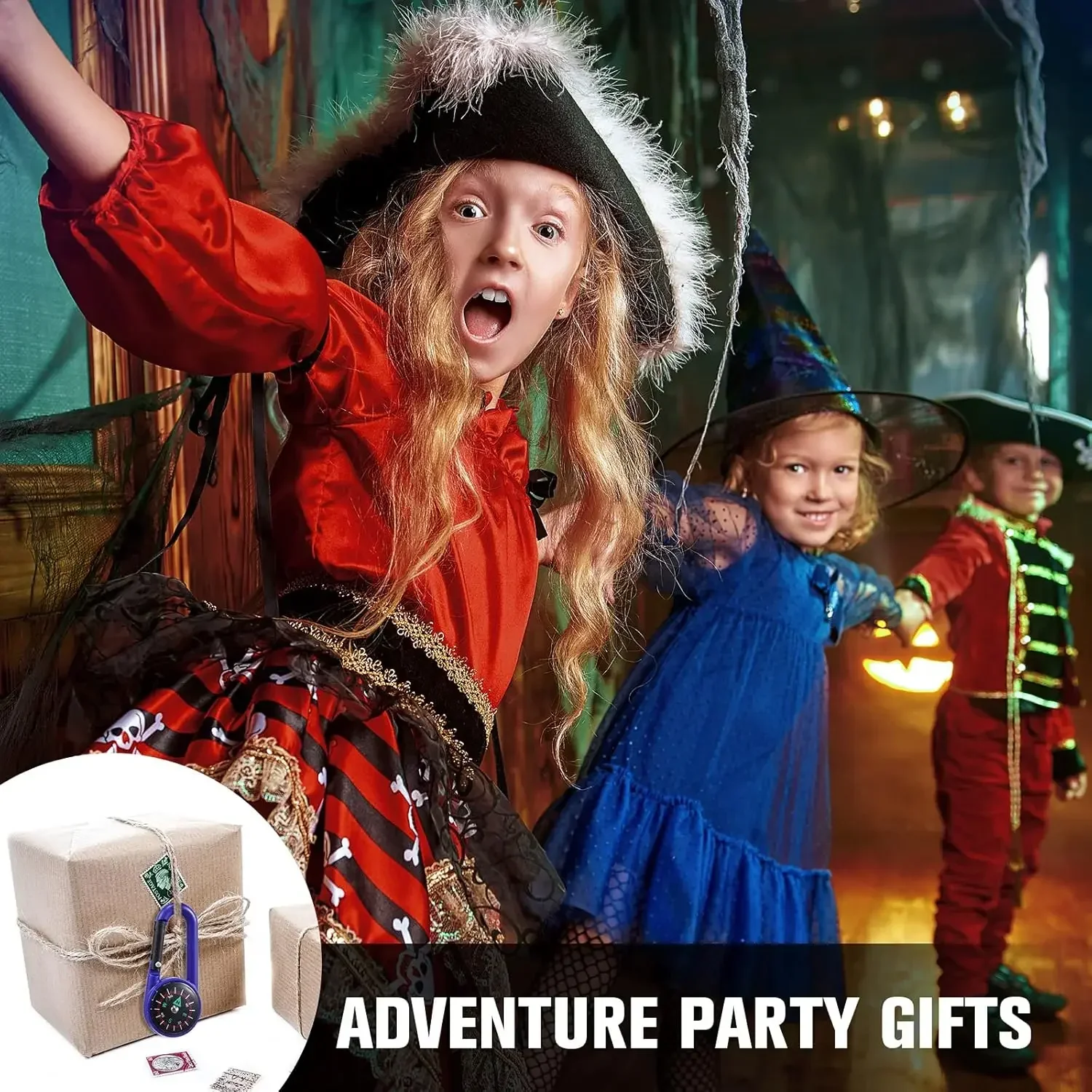 32 Pcs Compass Keychain Set fo - مراجعة Outdoor Adventure Kids Party وسعره
