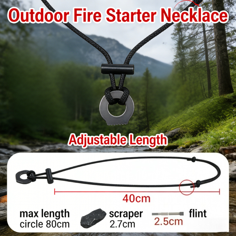 New Portable Paracord Survival - مراجعة Fire Piston Starter وسعره