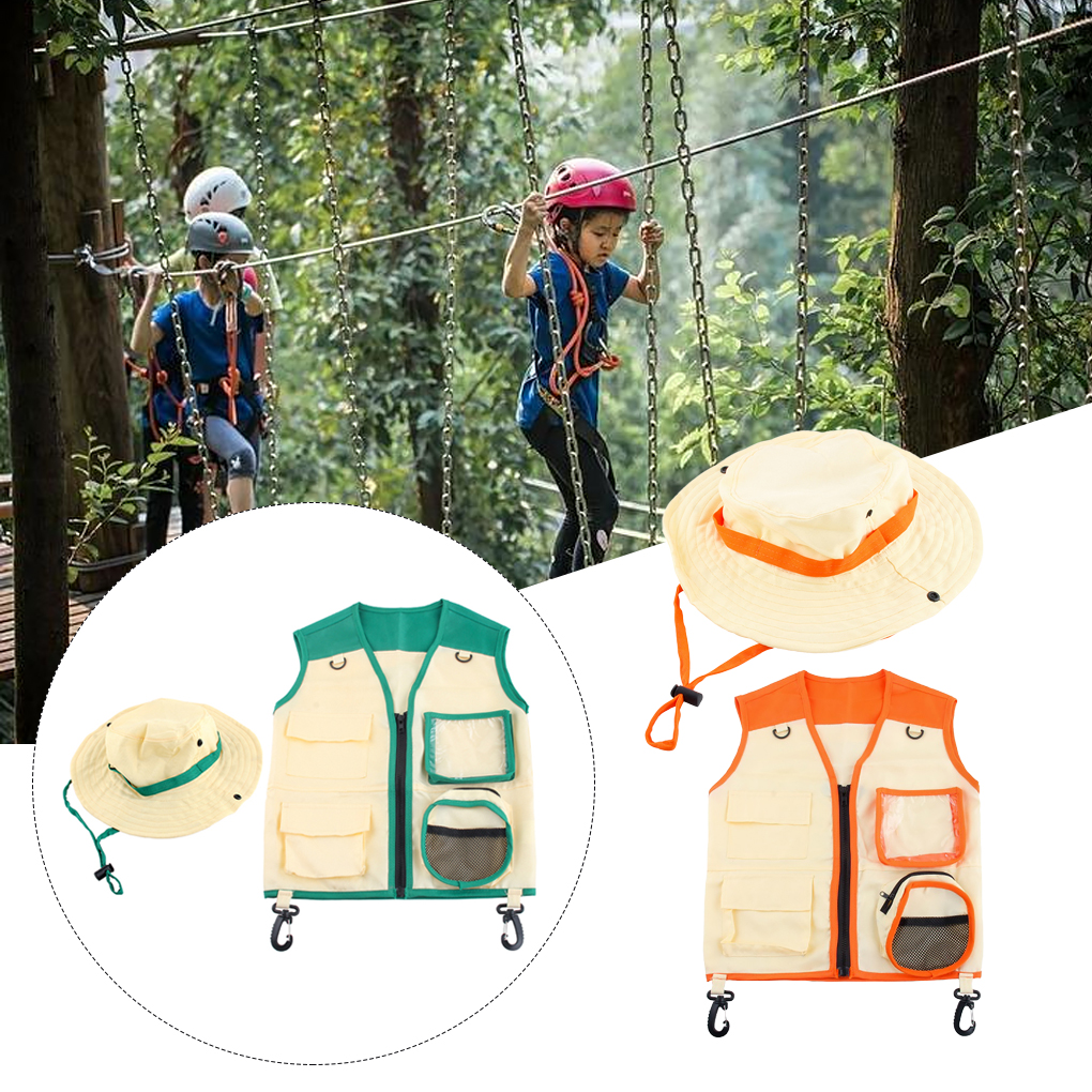 Kids Insect Explorer Vest Hat  - مراجعة Outdoor Adventure Kids Party وسعره
