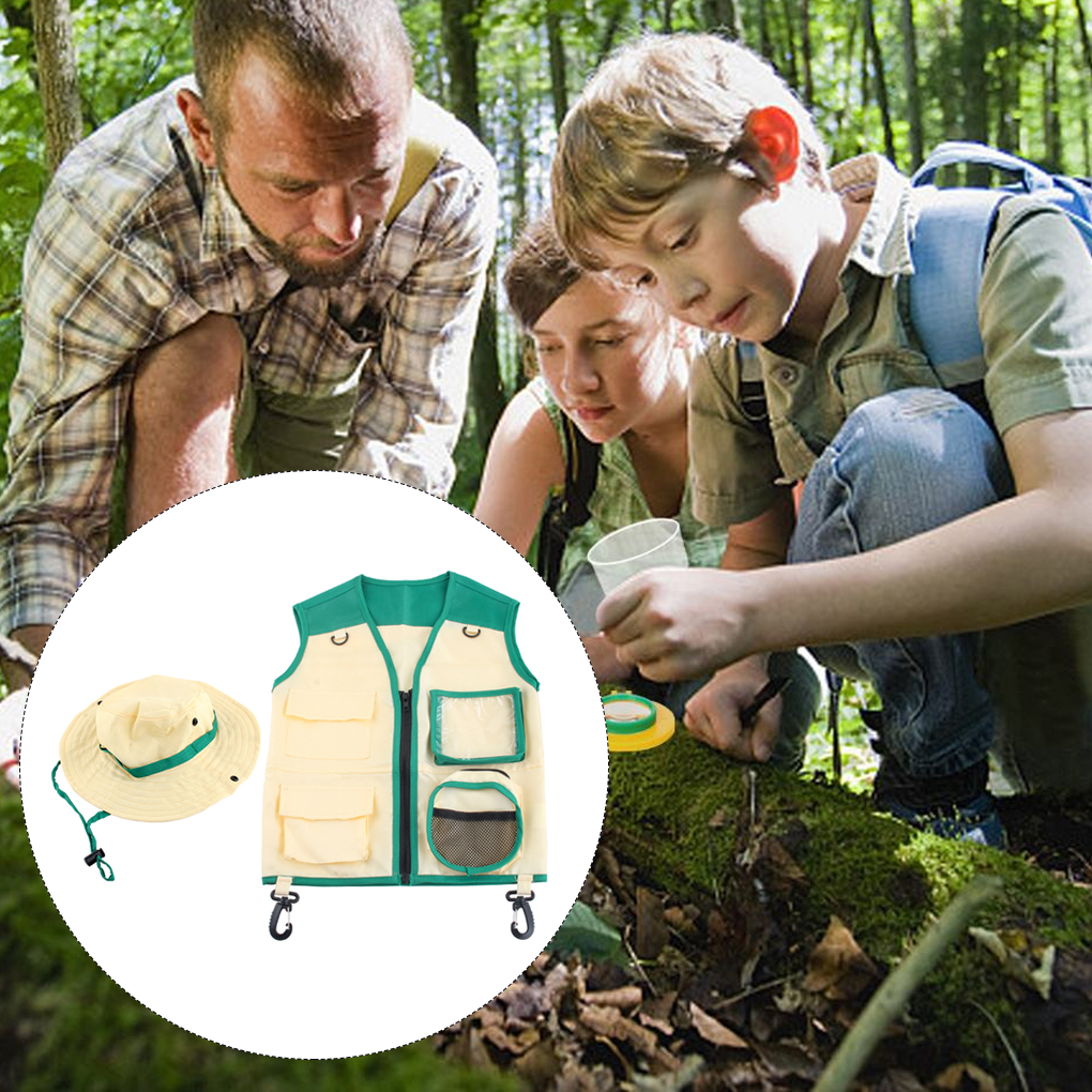 Kids Insect Explorer Vest Hat  - مراجعة Outdoor Adventure Kids Party وسعره
