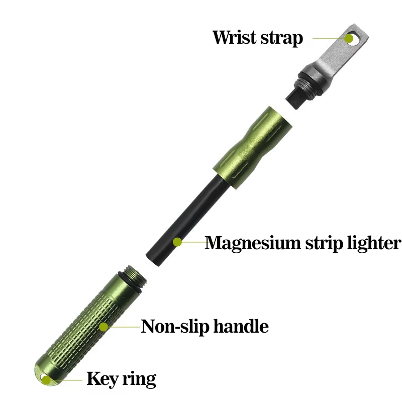 2PCS Outdoor Multifunctional F - مراجعة Fire Piston Starter وسعره