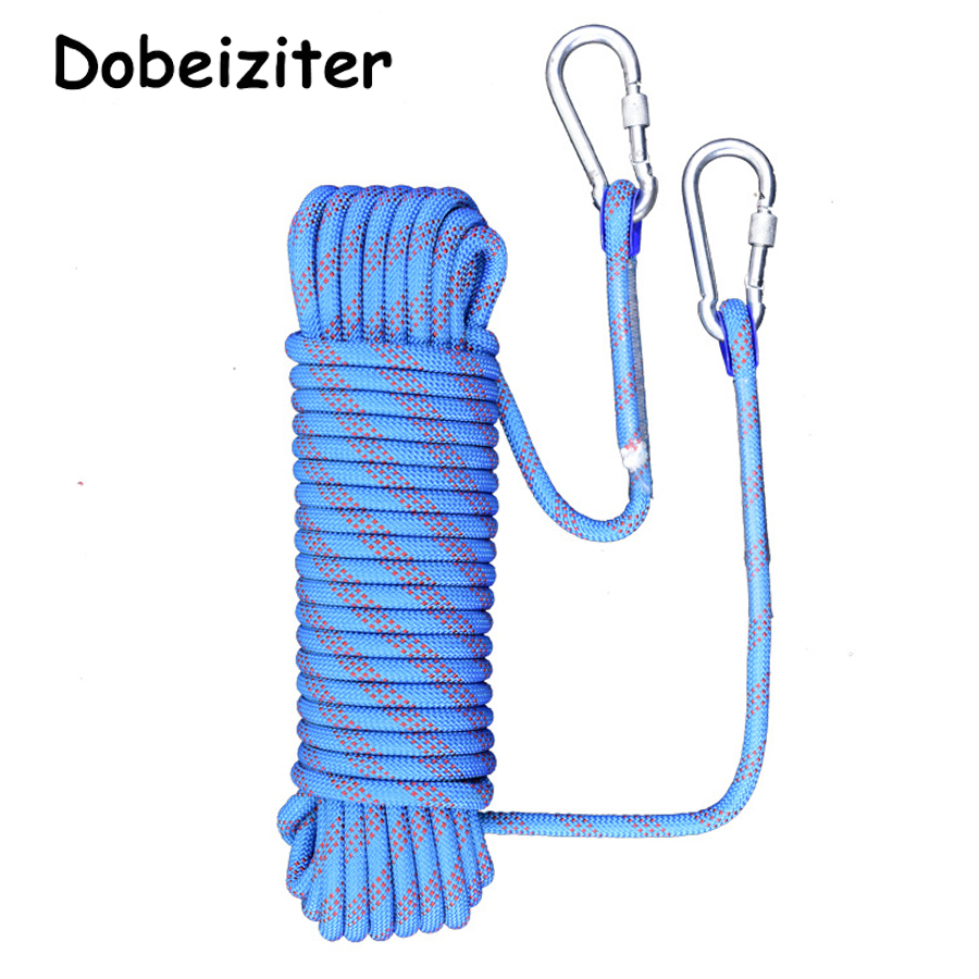 Thickened 10m Safety Life Rope - مراجعة Rope Climbing Static وسعره