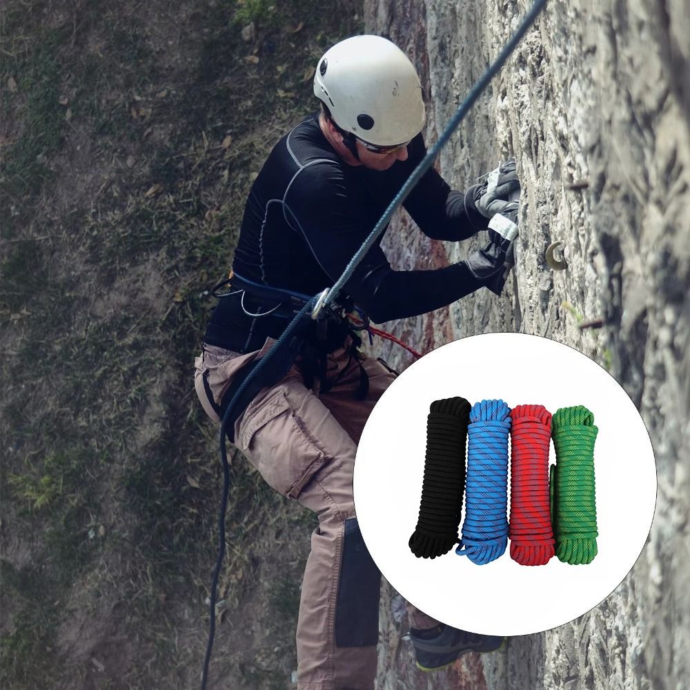 Equipment Thickened 12mm Safet - مراجعة Rope Climbing Static وسعره