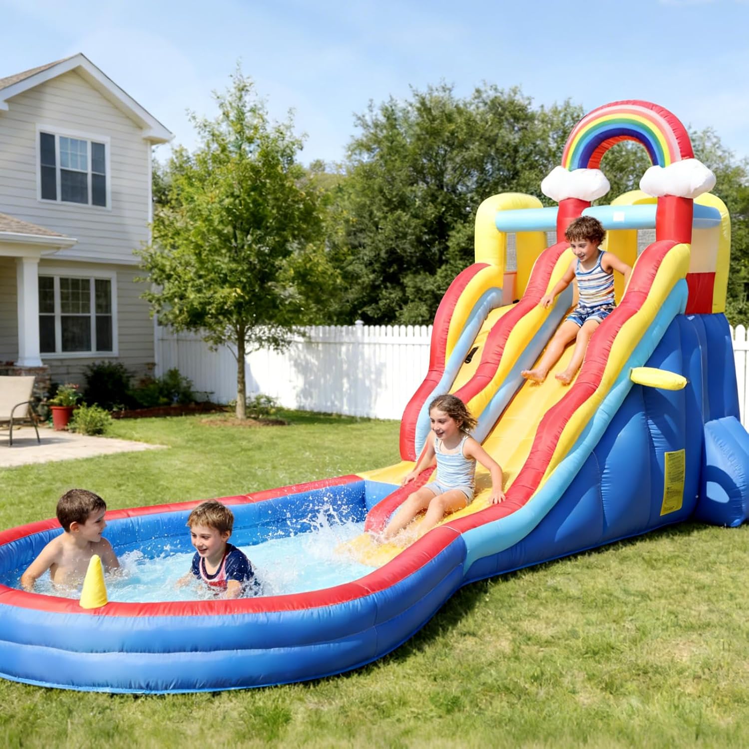 21ft Inflatable Water Slide wi - مراجعة Outdoor Adventure Kids Party وسعره