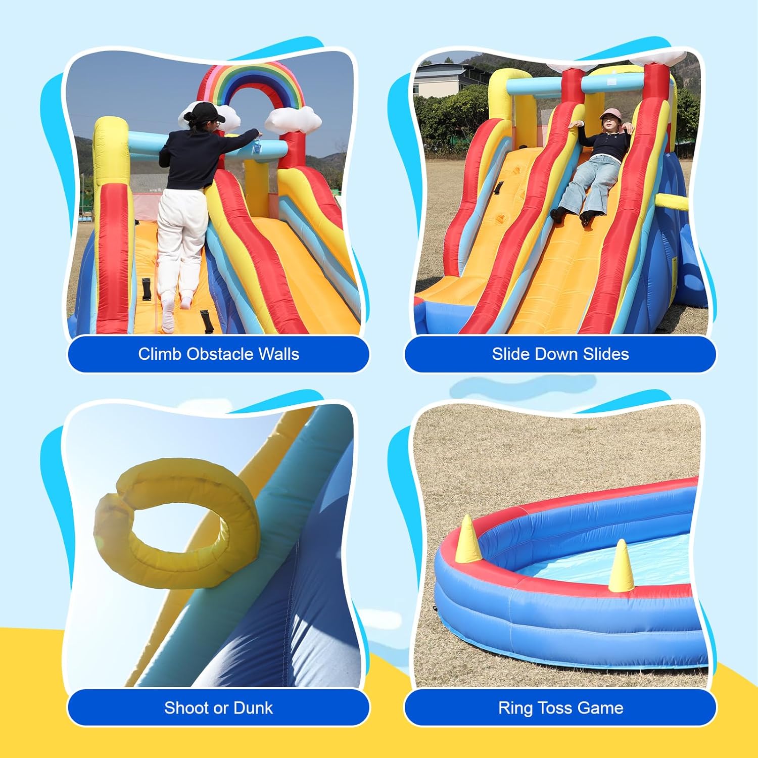 21ft Inflatable Water Slide wi - مراجعة Outdoor Adventure Kids Party وسعره
