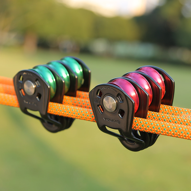 Xinda Outdoor Three Pulley Sli - مراجعة Rope Climbing Static وسعره
