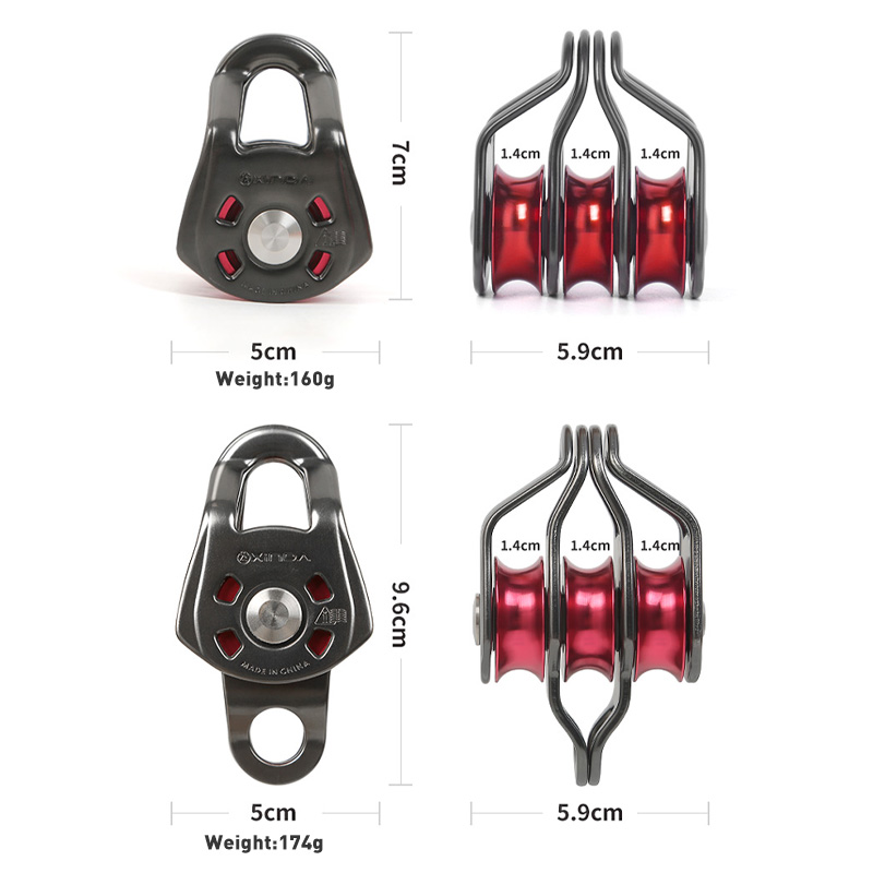 Xinda Outdoor Three Pulley Sli - مراجعة Rope Climbing Static وسعره