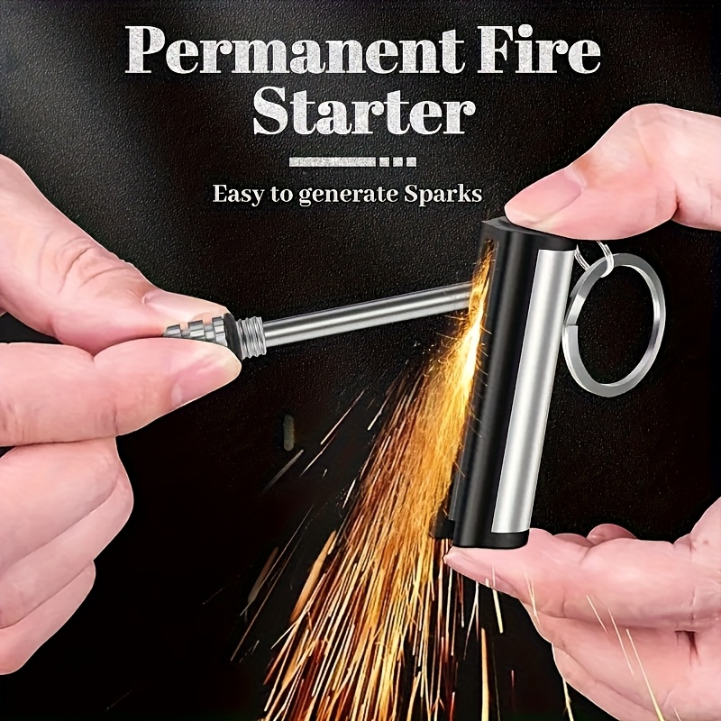 1-50pack Match Lighter, Flint  - مراجعة Fire Piston Starter وسعره