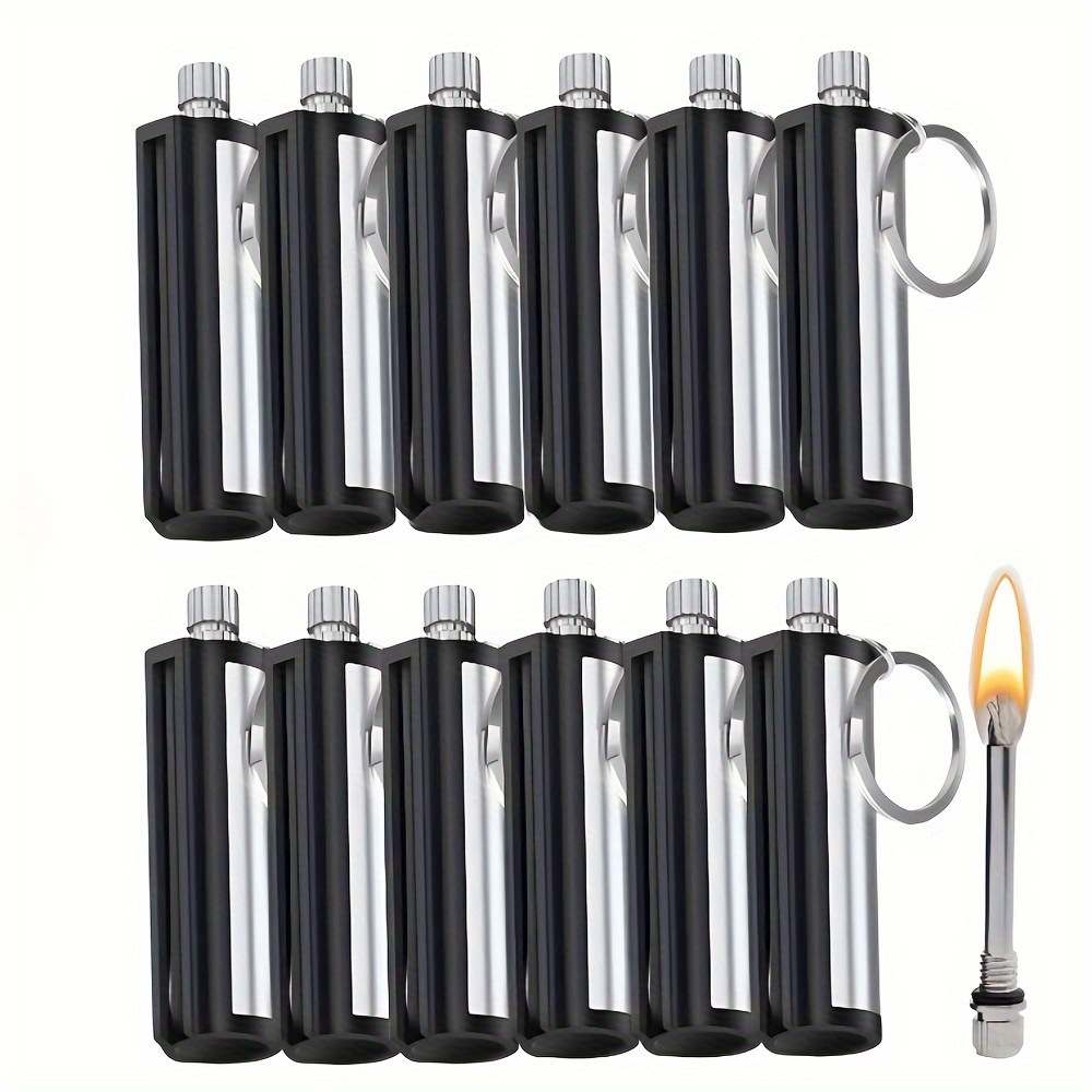 1-50pack Match Lighter, Flint  - مراجعة Fire Piston Starter وسعره