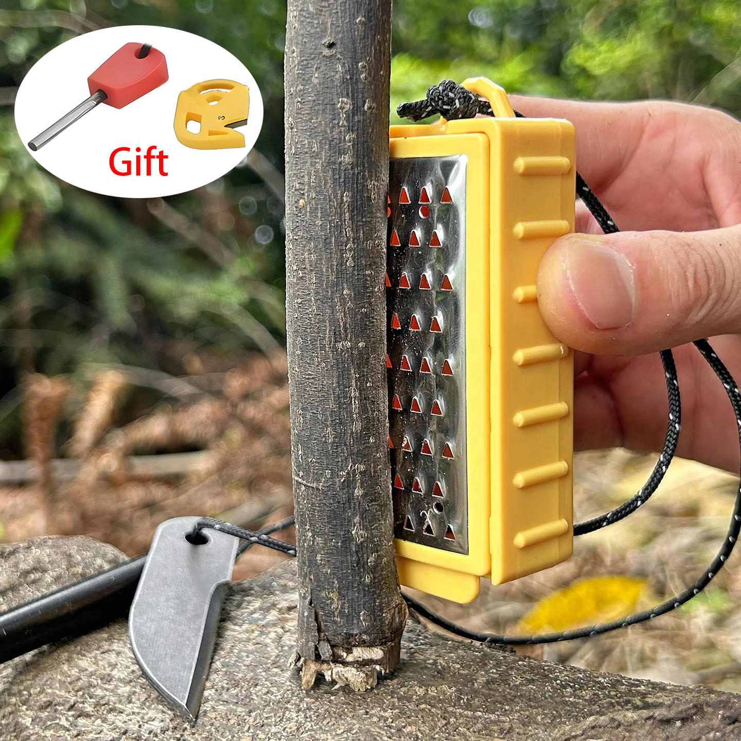NEW Outdoor Camping Flint Set  - مراجعة Fire Piston Starter وسعره