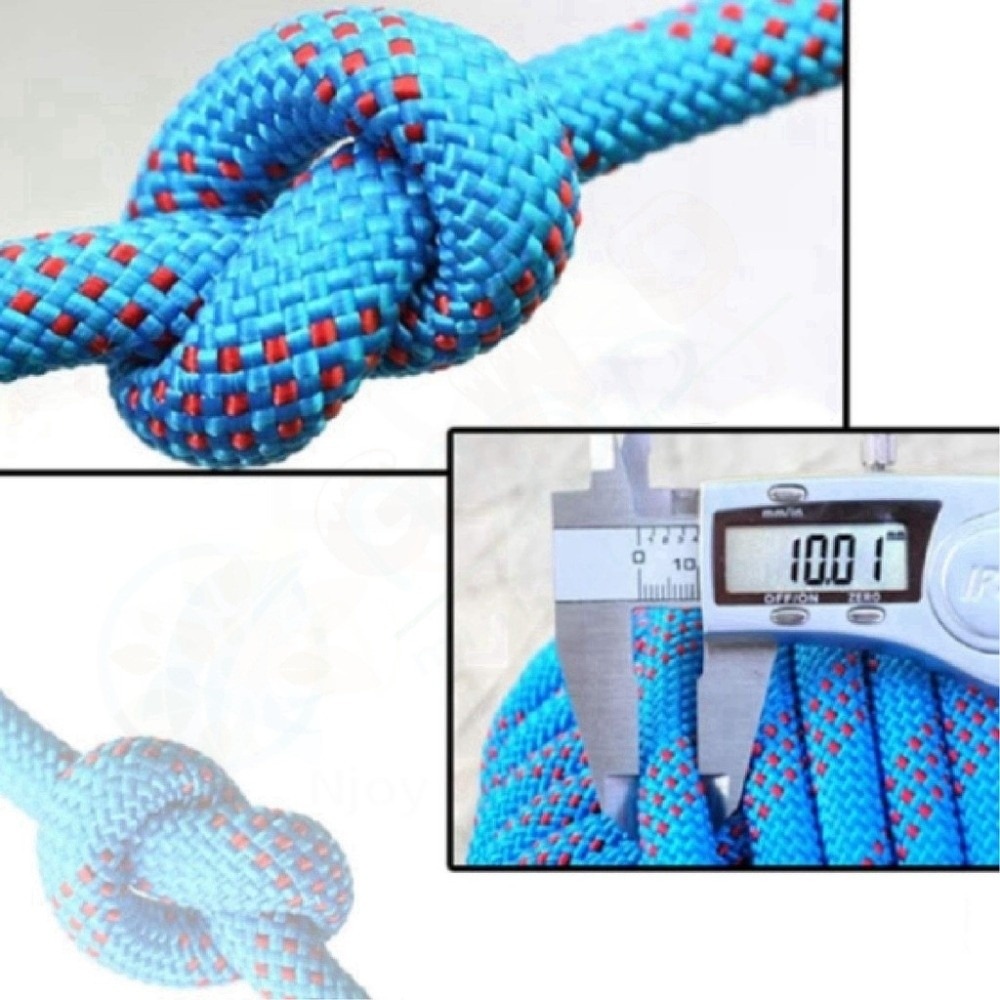 Thickened 10mm Safety Life Rop - مراجعة Rope Climbing Static وسعره