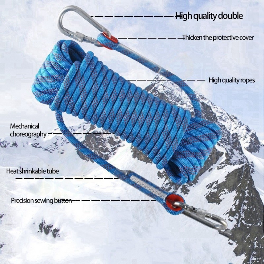 Thickened 10mm Safety Life Rop - مراجعة Rope Climbing Static وسعره