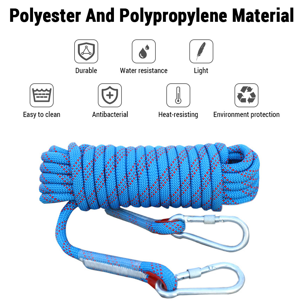 10mm Climbing Rope 10M/20M/30M - مراجعة Rope Climbing Static وسعره
