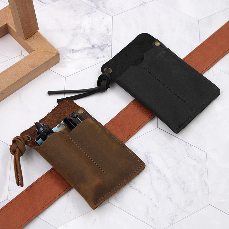 Genuine Leather EDC Organizer  - مراجعة Fire Piston Starter وسعره